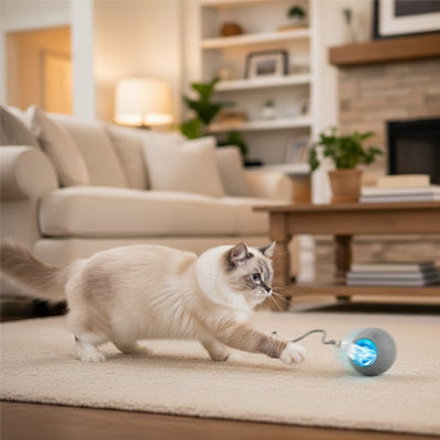Balle interactive pour chat