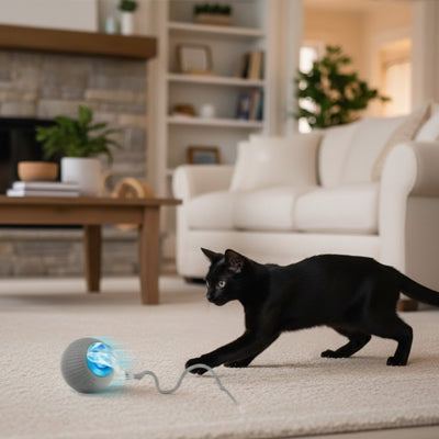Balle interactive pour chat