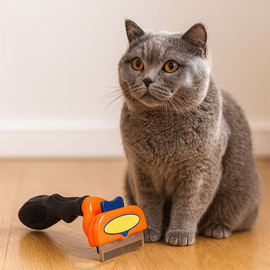 Brosse ergonomique confort pour chat