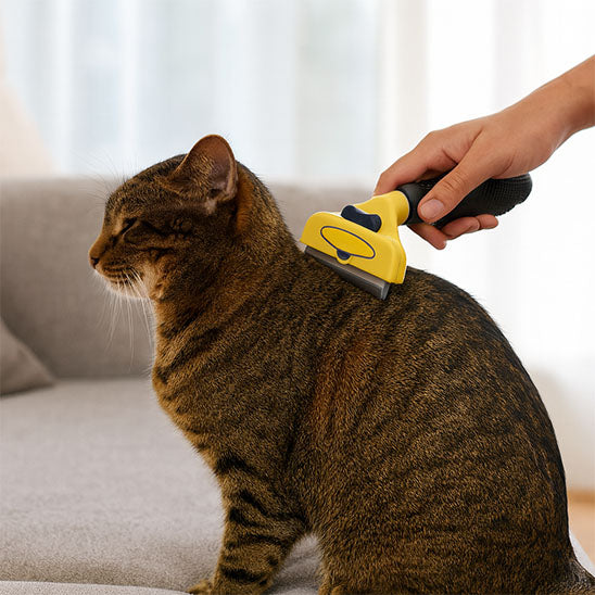 Brosse ergonomique confort pour chat