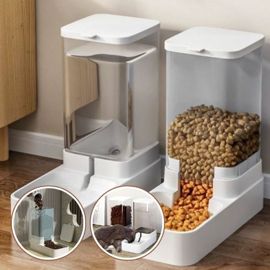 Distributrice automatique de croquettes pour animaux de compagnie