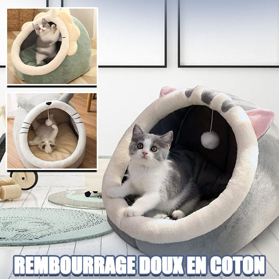 Panier doux confort pour chat : Le nid parfait pour votre félin